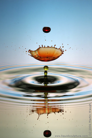 Water Drop image called "WaitingForTheOtherShoe", (c) 2011 Martin Waugh